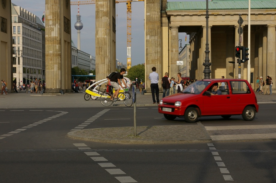 Track stand a Brandenburgi kapunl.